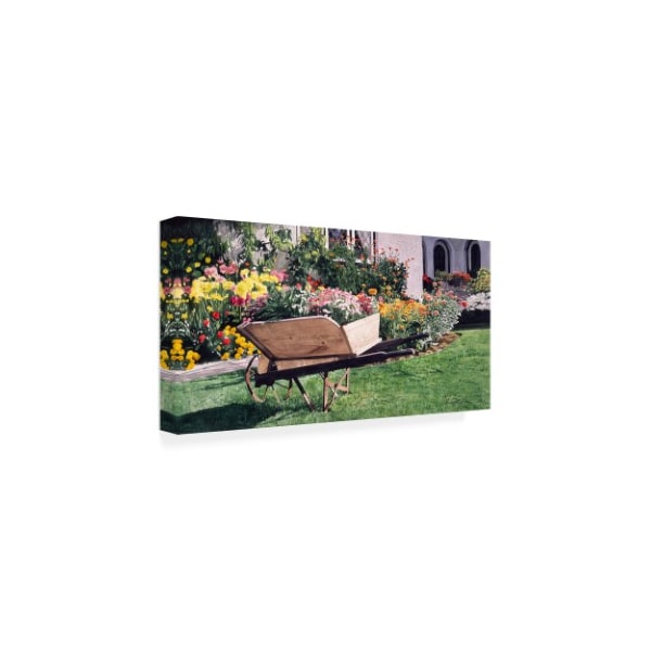 David Lloyd Glover 'The Gardeners Wheelbarrow' Canvas Art,16x32